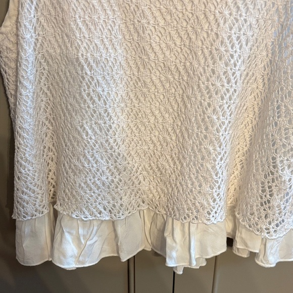 Ariat  White Lace Double Strap Tank xs - Picture 2 of 5